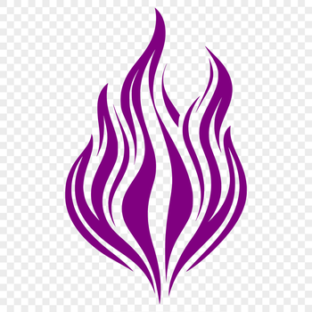 Flame icon as a vector design element