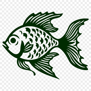 Free Stunning Fish Stencil