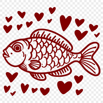 A full-body illustration of a Crappie fish, suitable for clip art or vector design projects.