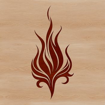 Vector illustration of flames, designed for cutting machines and digital art projects.