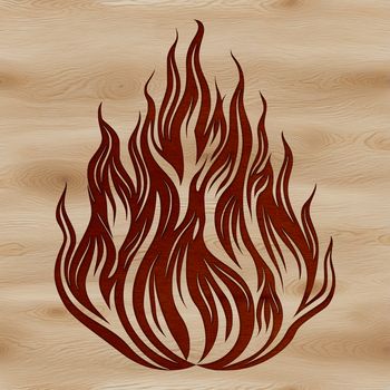 A stylized flame design in vector format, suitable for various digital applications and crafts.