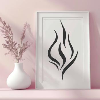 Vector illustration of fire or flames, suitable for graphic design and digital art projects.