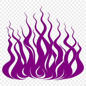 A vector design of flickering flames in various shapes and sizes.