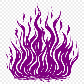 A stylized illustration of flames in vector format, suitable for digital design and printing.