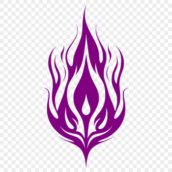 A set of flames in a circular shape, suitable for use as clip art or vector design.