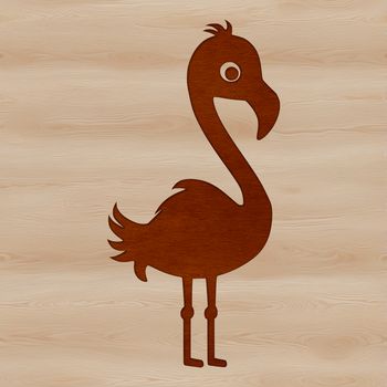 A single flamingo standing on one leg in a natural environment, ready for digital editing.