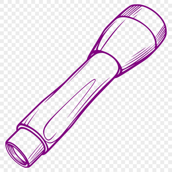 A minimalist illustration of a torch, ideal for vector design projects, perfect for cutting machines like Cricut.
