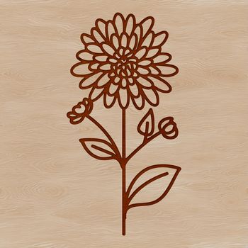 An SVG design featuring a detailed floral arrangement of Chrysanthemums, suitable for digital use.