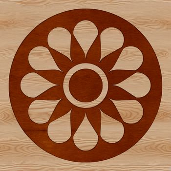 A simple line drawing of a sunflower in floral style, suitable for gardening and nature-themed designs.