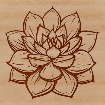 A stylized illustration of a succulent plant in a compact, graphic style suitable for digital use.