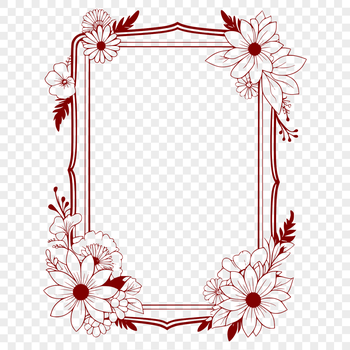 A customizable digital frame design in vector format.
