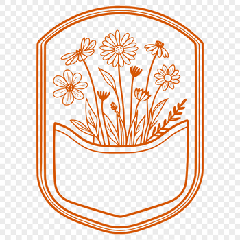 A delicate floral design in vector format, ideal for various uses including crafting and digital art.