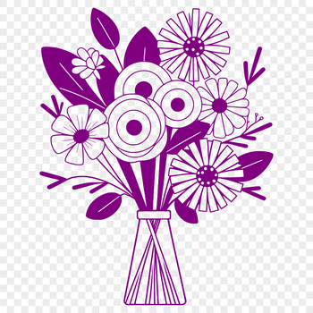 A colorful bouquet of flowers arranged in a decorative vase, suitable for wedding decorations or Mother's Day gifts.