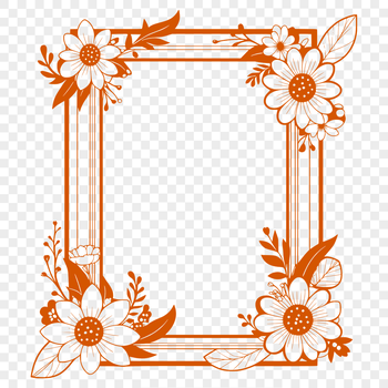 A versatile frame design suitable for various uses in graphic design and digital art projects.