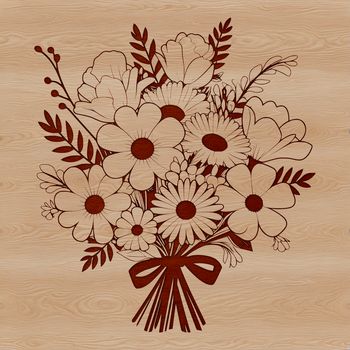 A colorful bouquet of flowers arranged in a traditional style, suitable for wedding decorations or Mothers Day gift ideas.