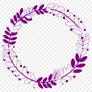 A customizable SVG wreath template suitable for various cutting machines and design software.