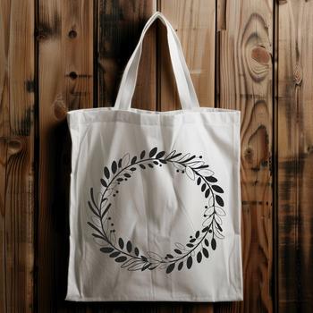 A floral wreath design created using vector art.