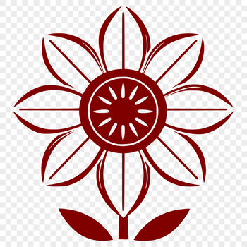 A high-quality SVG image of a sunflower, perfect for graphic design and digital crafting.