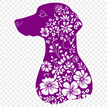 A medium-sized dog with a sleek coat and distinctive coloring, often used as a breed in digital art.