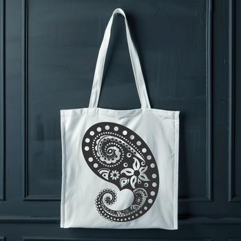 Ornate paisley pattern with intricate floral details.
