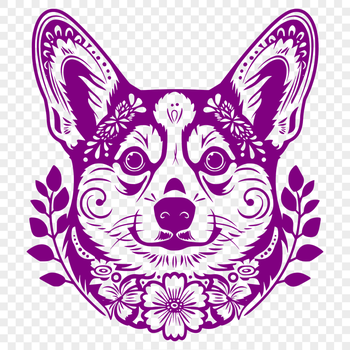 Creative Welsh Corgi Stencil