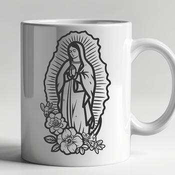 Beautiful Our Lady Of Guadalupe In DXF Format