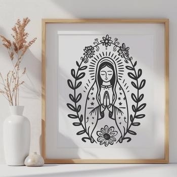 Free Virgin Mary In SVG Format