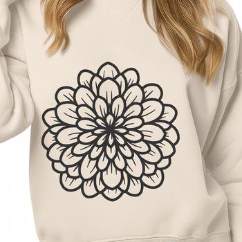 Free Unique Chrysanthemum Stencil