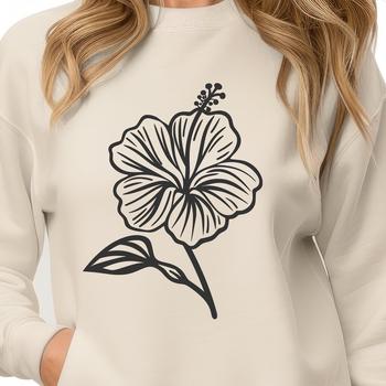 Beautiful Hibiscus In PNG & SVG