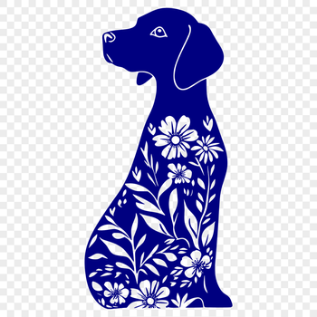 Sitting Weimaraner Digital Art - Free SVG