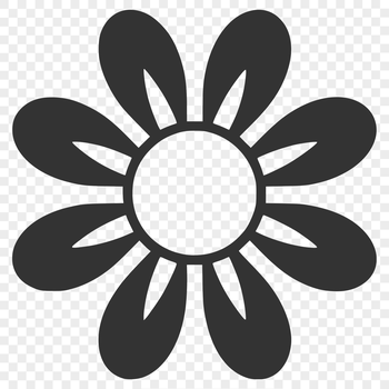 A simple line drawing of a sunflower in full bloom, perfect for gardening enthusiasts or crafters.