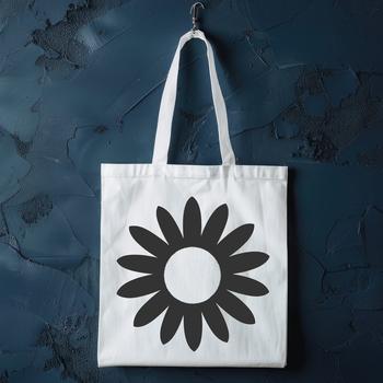 Simple line drawing of a sunflower in high resolution vector format.