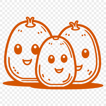 A high-quality illustration of a single potato, designed as vector art for various uses.