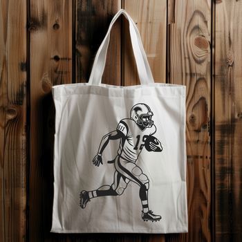 An illustration of a football player wearing a helmet, ready to take the field in an American football game.