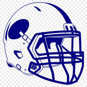American football icon with a stylized football helmet, suitable for vector art and graphic design.