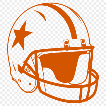 A stylized illustration of an American football with intricate details, ideal for graphic design and crafting projects.