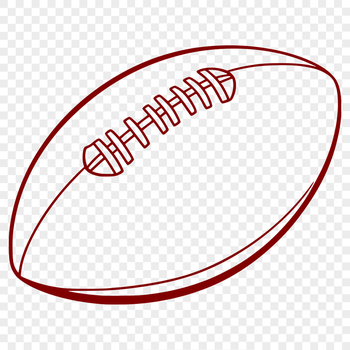 American Football icon in vector format for graphic design projects.