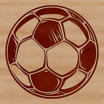 A high-quality vector illustration of a football ball, suitable for various designs and crafts.