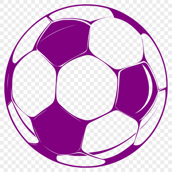 A stylized illustration of a soccer ball, suitable for vector design projects.