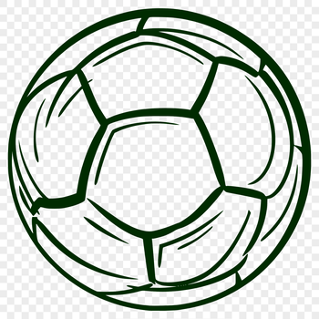 A high-quality SVG vector graphic illustration of a football or soccer ball.