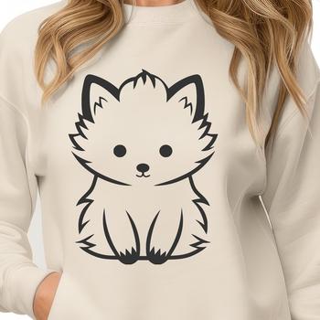 Stunning Sitting Fox - SVG