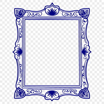 A digital vector frame illustration created in SVG format.