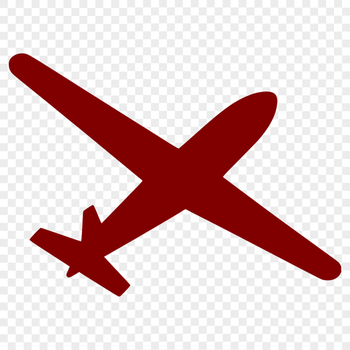 A detailed vector illustration of a commercial airplane in silhouette.