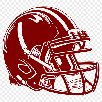 A stylized illustration of an American football with laces and a worn texture, suitable for vector design.