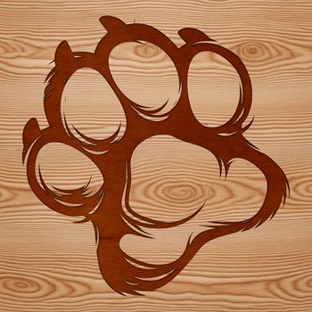 SVG file containing a pattern of animal paws
