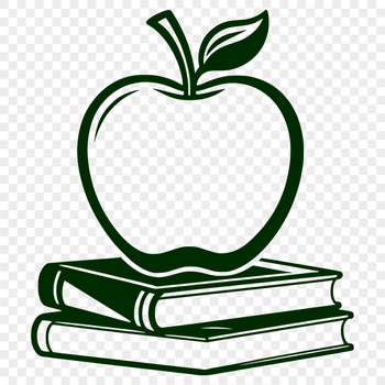 A digital illustration of a book with the Apple logo on its cover, designed for educational purposes.