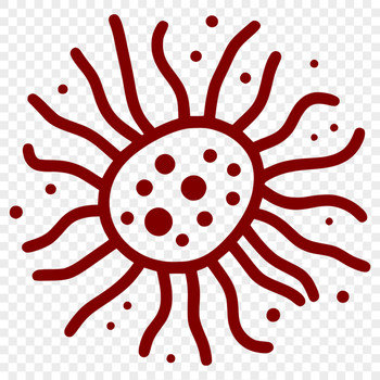 A microscopic illustration of a single bacteria cell in a scientific context.