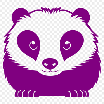 SVG illustration of a wild badger with distinctive white stripes on its face and body.