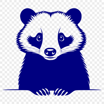 A digital illustration of a badger, a wild animal species found in various parts of the world.