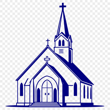 A modern Baptist church building with a simple design and clean lines.